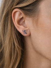 Load image into Gallery viewer, Dragon & Fantasy Books Earring Studs, 18k Gold Plated