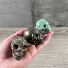 Load image into Gallery viewer, Assorted Gemstone Skull Figurines – Crystal Carvings