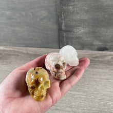 Load image into Gallery viewer, Assorted Gemstone Skull Figurines – Crystal Carvings