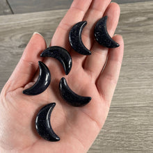 Load image into Gallery viewer, Gemstone Moons Assorted – 1 Inch Crescent Moon Carvings Assorted