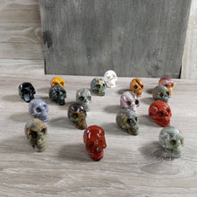 Load image into Gallery viewer, Assorted Gemstone Skull Figurines – Crystal Carvings