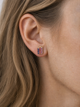 Load image into Gallery viewer, Dragon & Fantasy Books Earring Studs, 18k Gold Plated