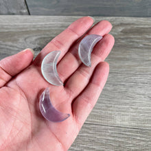Load image into Gallery viewer, Gemstone Moons Assorted – 1 Inch Crescent Moon Carvings Assorted