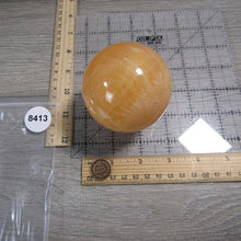 Load image into Gallery viewer, Large Orange Calcite Sphere