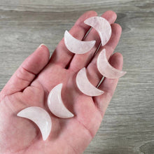 Load image into Gallery viewer, Gemstone Moons Assorted – 1 Inch Crescent Moon Carvings Assorted