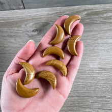Load image into Gallery viewer, Gemstone Moons Assorted – 1 Inch Crescent Moon Carvings Assorted