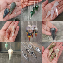 Load image into Gallery viewer, Assorted Crystal Gemstone Pendulums