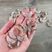Load image into Gallery viewer, Gemstone Moons Assorted – 1 Inch Crescent Moon Carvings Assorted
