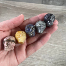Load image into Gallery viewer, Assorted Gemstone Skull Figurines – Crystal Carvings