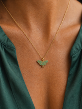 Load image into Gallery viewer, Luna Moth Necklace 18k Gold Plated, Lunar Moth