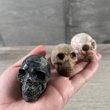 Load image into Gallery viewer, Assorted Gemstone Skull Figurines – Crystal Carvings