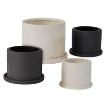 Load image into Gallery viewer, Pot: Easton with Saucer 5.5 x 4.25 (white)
