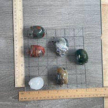 Load image into Gallery viewer, Assorted Gemstone Skull Figurines – Crystal Carvings
