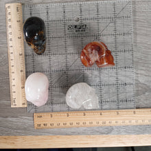 Load image into Gallery viewer, Assorted Gemstone Skull Figurines – Crystal Carvings
