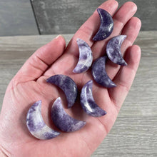 Load image into Gallery viewer, Gemstone Moons Assorted  – 1 Inch Crescent Moon Carvings Assorted
