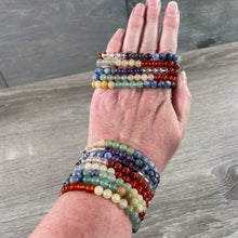 Load image into Gallery viewer, Gemstone Beaded Stretch Bracelets 6mm Assorted

