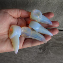 Load image into Gallery viewer, Gemstone Raven Skull Figurine Labradorite
