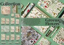 Load image into Gallery viewer, Pencil Pouch - Greens and Flowers
