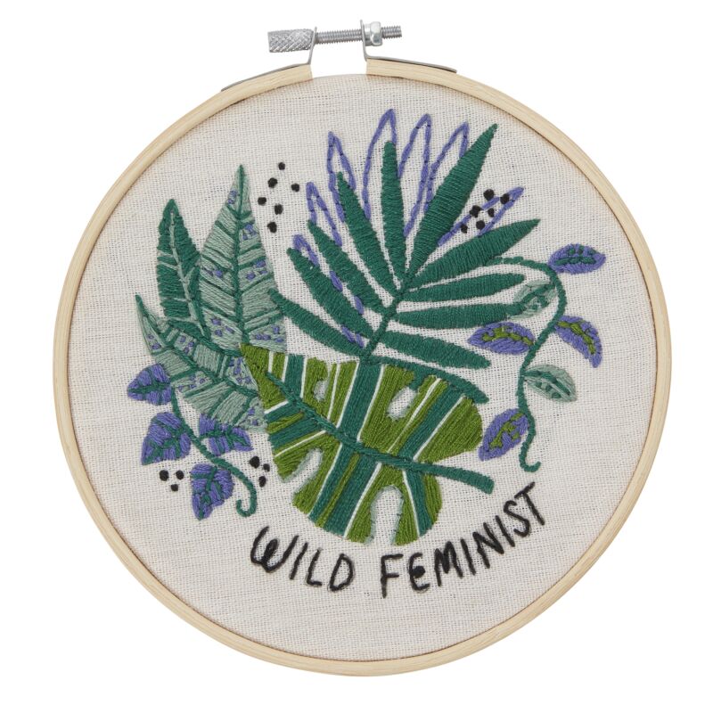 Wild Feminist DIY Embroidery Kit 8.5