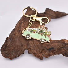 Load image into Gallery viewer, Plant Van Keychain - Botanical Keychain - Plant lover gifts
