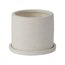 Load image into Gallery viewer, Pot: Easton with Saucer 5.5 x 4.25 (white)
