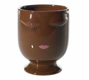 Pot: Selfie Pot 4in Chocolate