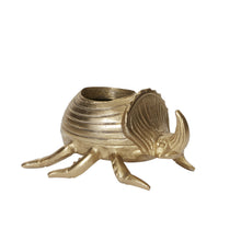 Load image into Gallery viewer, Pot: Golden Scarab 7in x 6in x 4in
