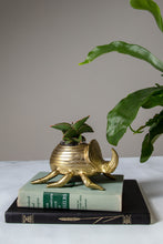 Load image into Gallery viewer, Pot: Golden Scarab 7in x 6in x 4in
