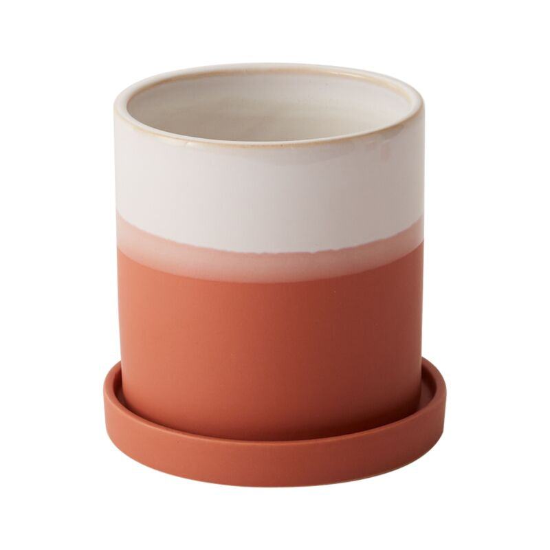 Pot: Hadley with Saucer 4.5in x 4.25in