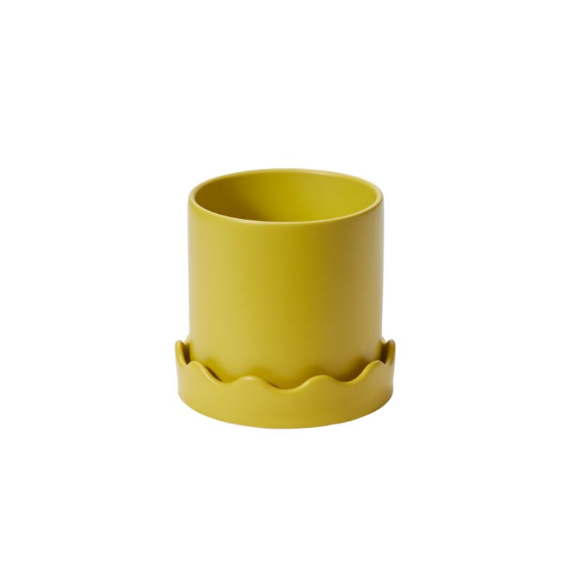 Pot: Pissaro with Saucer 6in x 5.75in