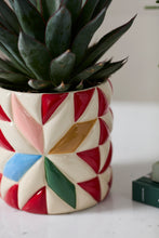 Load image into Gallery viewer, Pot: Cozy Quilt 5"x 5"
