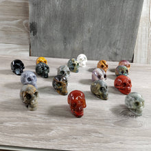 Load image into Gallery viewer, Assorted Gemstone Skull Figurines – Crystal Carvings
