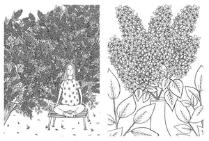 Life with Plants Coloring Book by Katie  Vaz