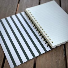 Load image into Gallery viewer, Spiral Lined Notebook - Dark House Plants
