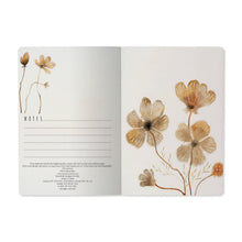Load image into Gallery viewer, A5 Notebook -  Blush and Golden Flowers
