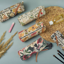 Load image into Gallery viewer, Pencil Pouch - Greens and Flowers
