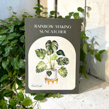 Load image into Gallery viewer, Rainbow Making Monstera Suncatcher Window Decal  Sticker
