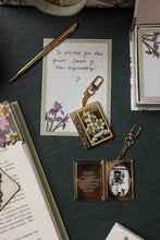 Load image into Gallery viewer, Locket Keychain, Wildflowers
