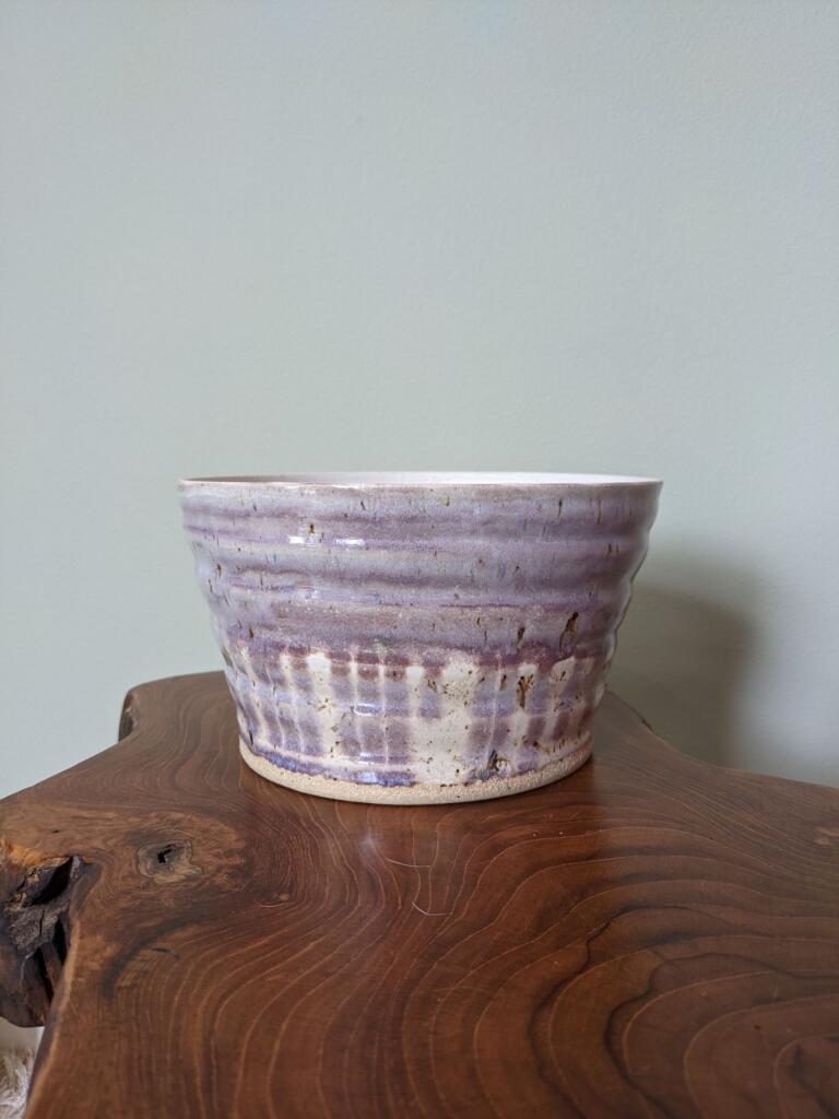 Pot: Locally Made | Lavender Wood 7.75in x5in